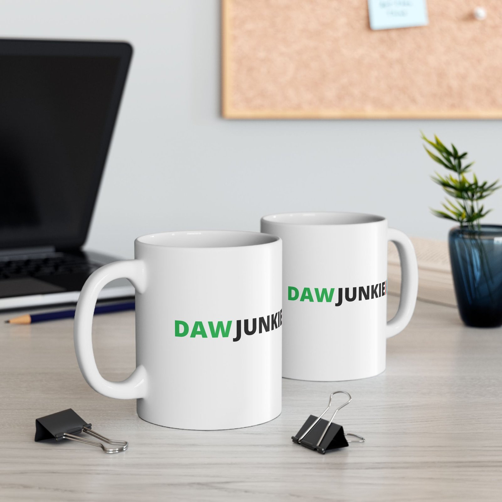 dawjunkie white mug dawjunkie white mug
