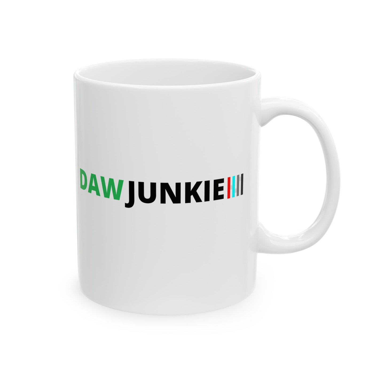 dawjunkie white mug dawjunkie white mug