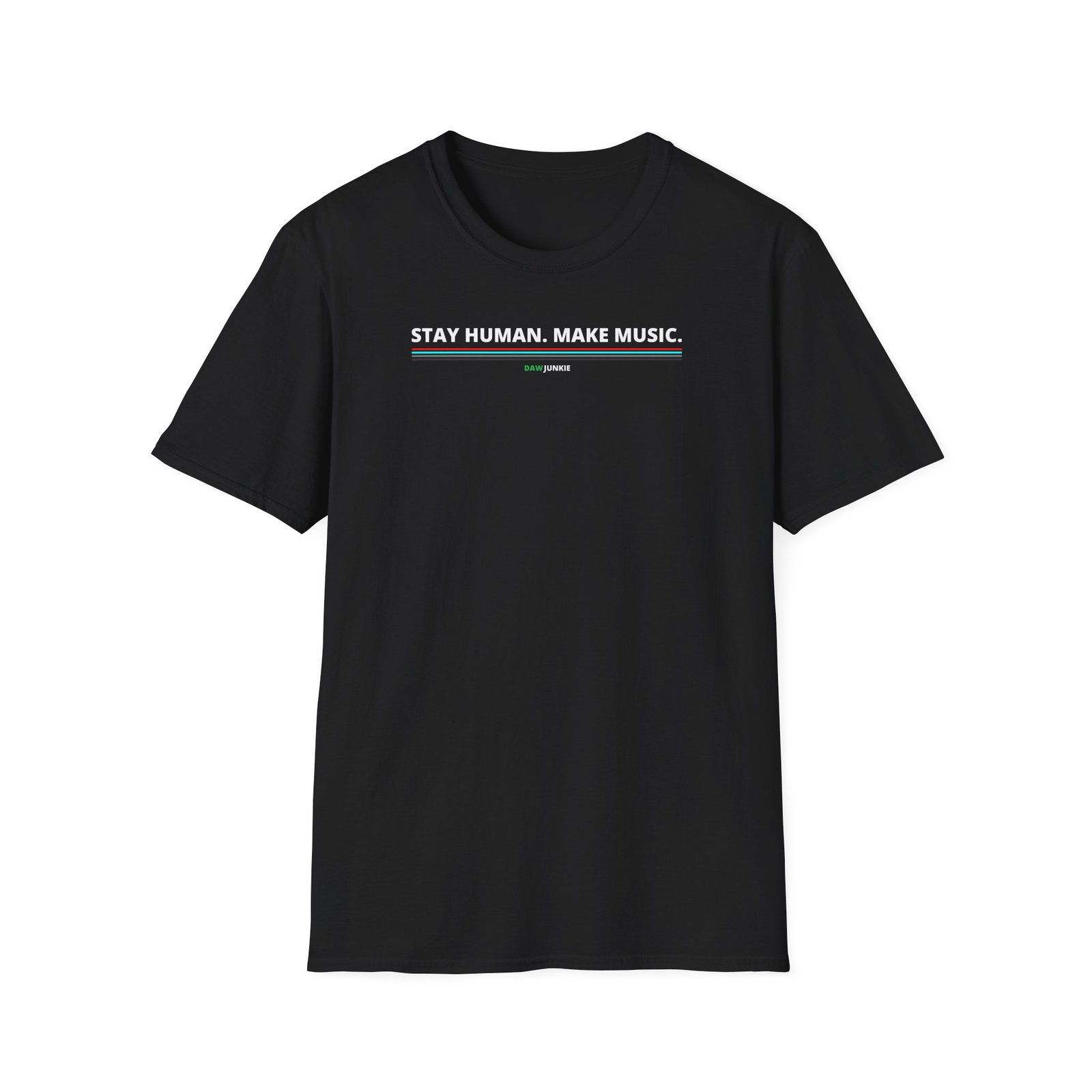 stay human make music t shirt – color bars stay human make music t shirt – color bars