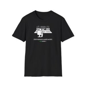 stay human make music t shirt – mixer
